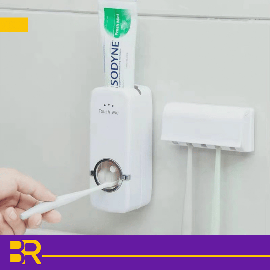 toothbrush and toothpaste holder
