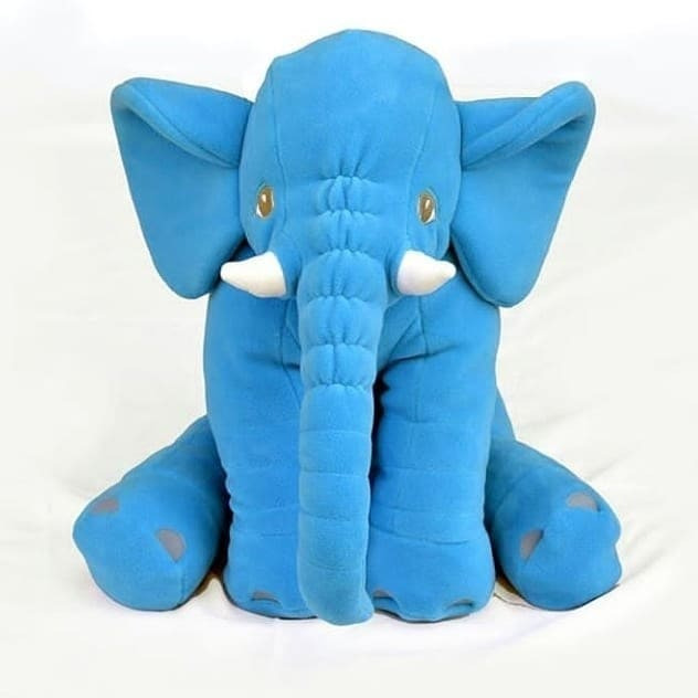 Soft stuffed velvet elephant design pillow for children