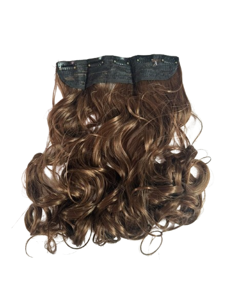 Hair extension with 5 clips, - 6#
