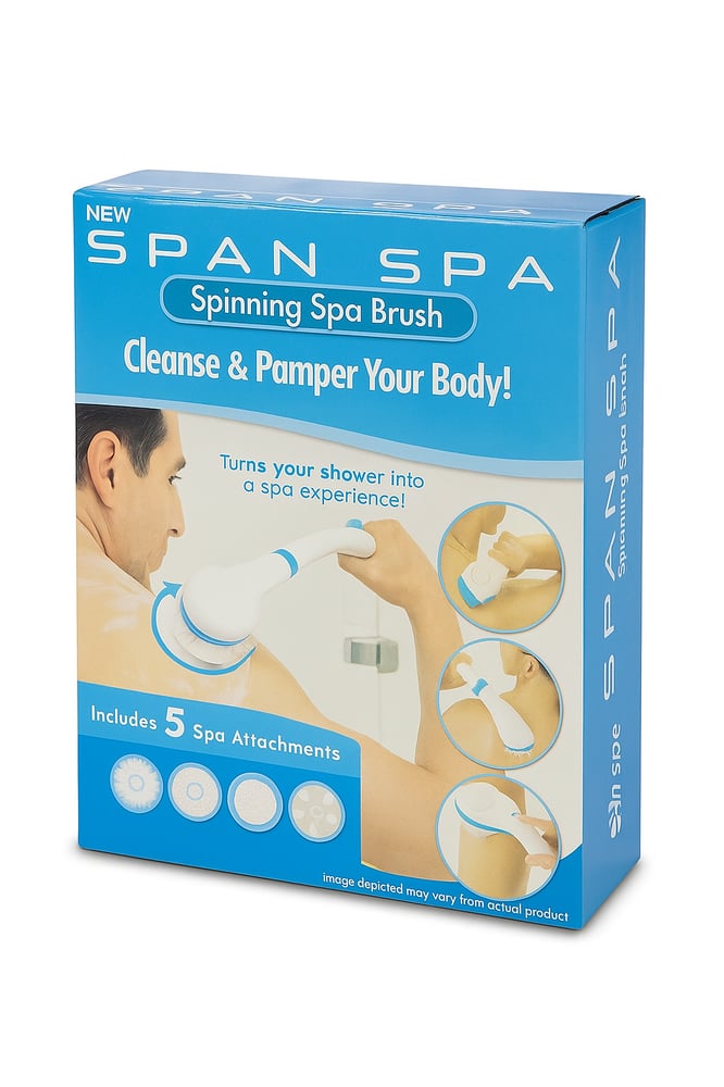 فرشاة استحمام Spin Spa لتنظيف وتدليك الجسم