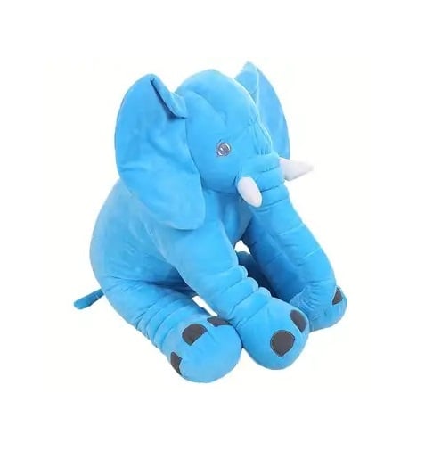 Soft stuffed velvet elephant design pillow for children