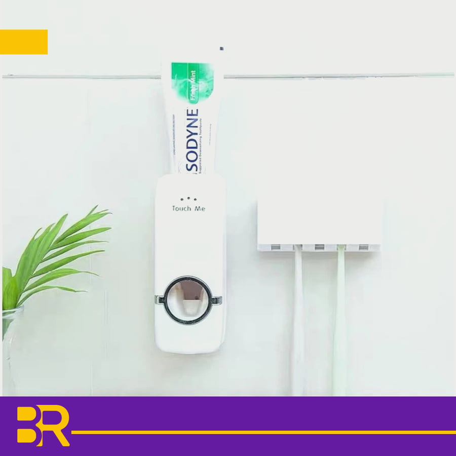 toothbrush and toothpaste holder
