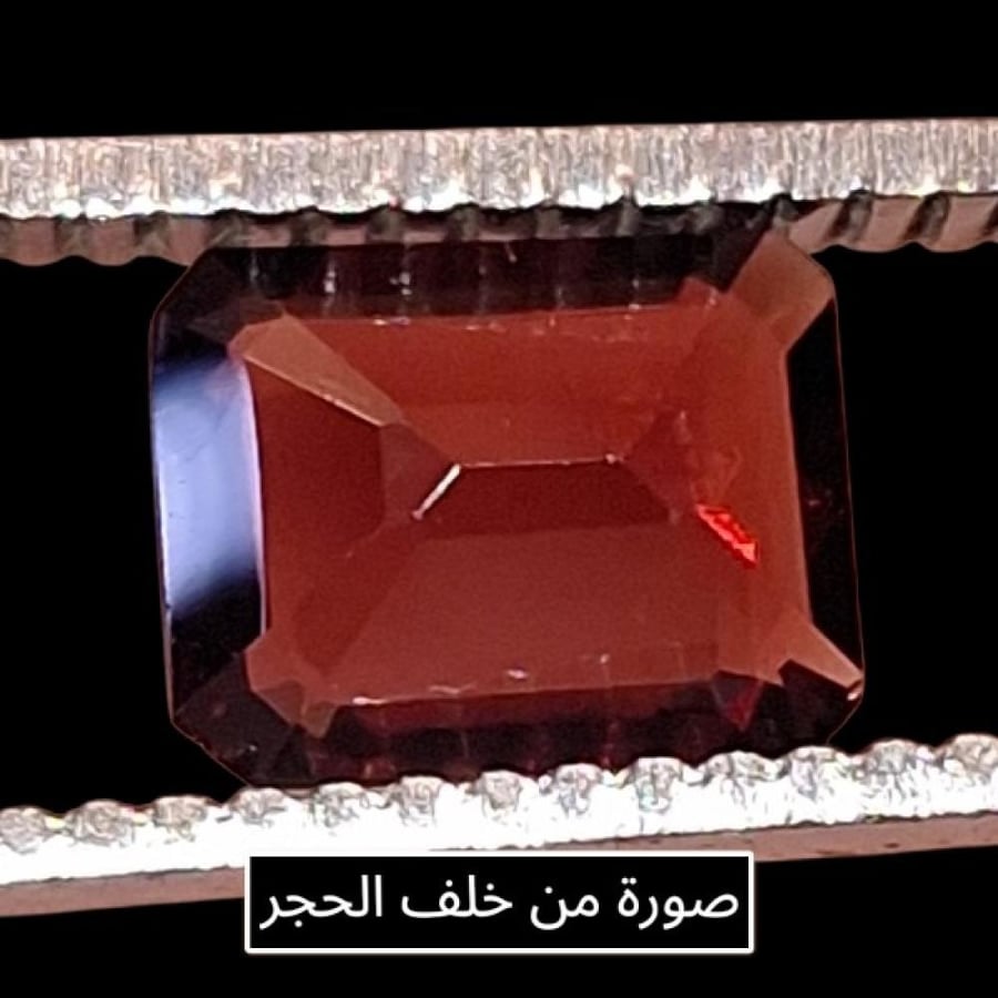 حجر سبيسرتايت جارنت طبيعي مفحوص و موثق بشهادة مختبر