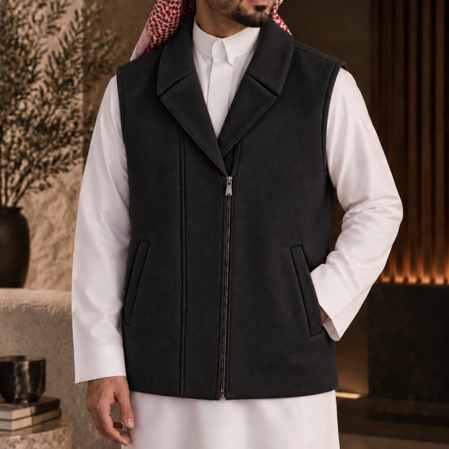 سديري رجالي أسود