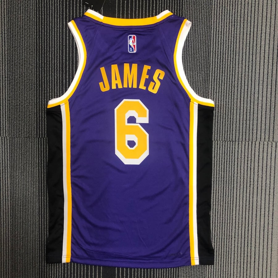 جيرسي Los Angeles Lakers نسخة 75 عام