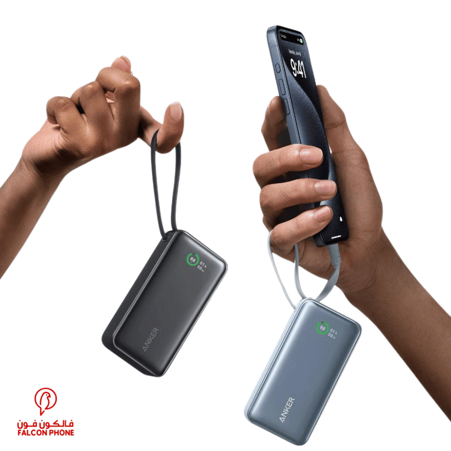 بطارية متنقلة 30W - USB , PD - شاشة رقمية - أنكر