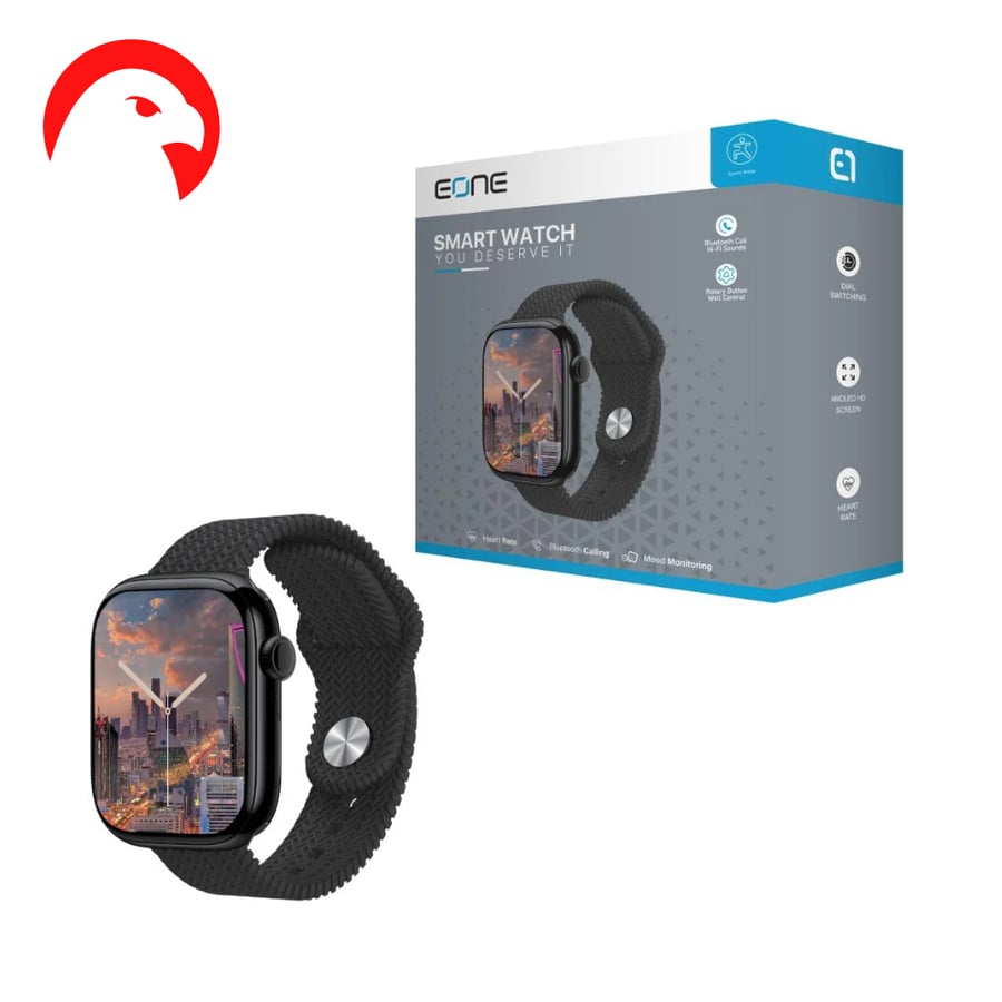 ساعة ذكية مطابقة لساعة آبل الترا Eone – شاشة AMOLED ومكالمات بلوتوث تدعم اللغة العربية