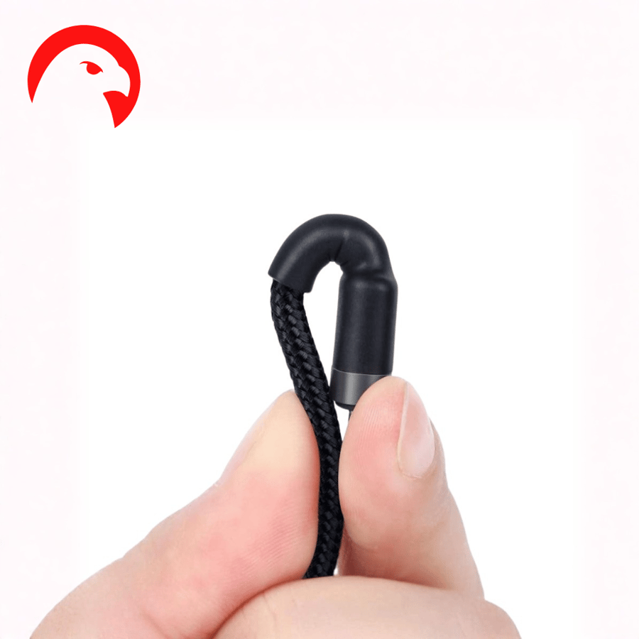 كابل قماش تايب سي -Type-c من بيسوس 60W بطول 1م - أسود