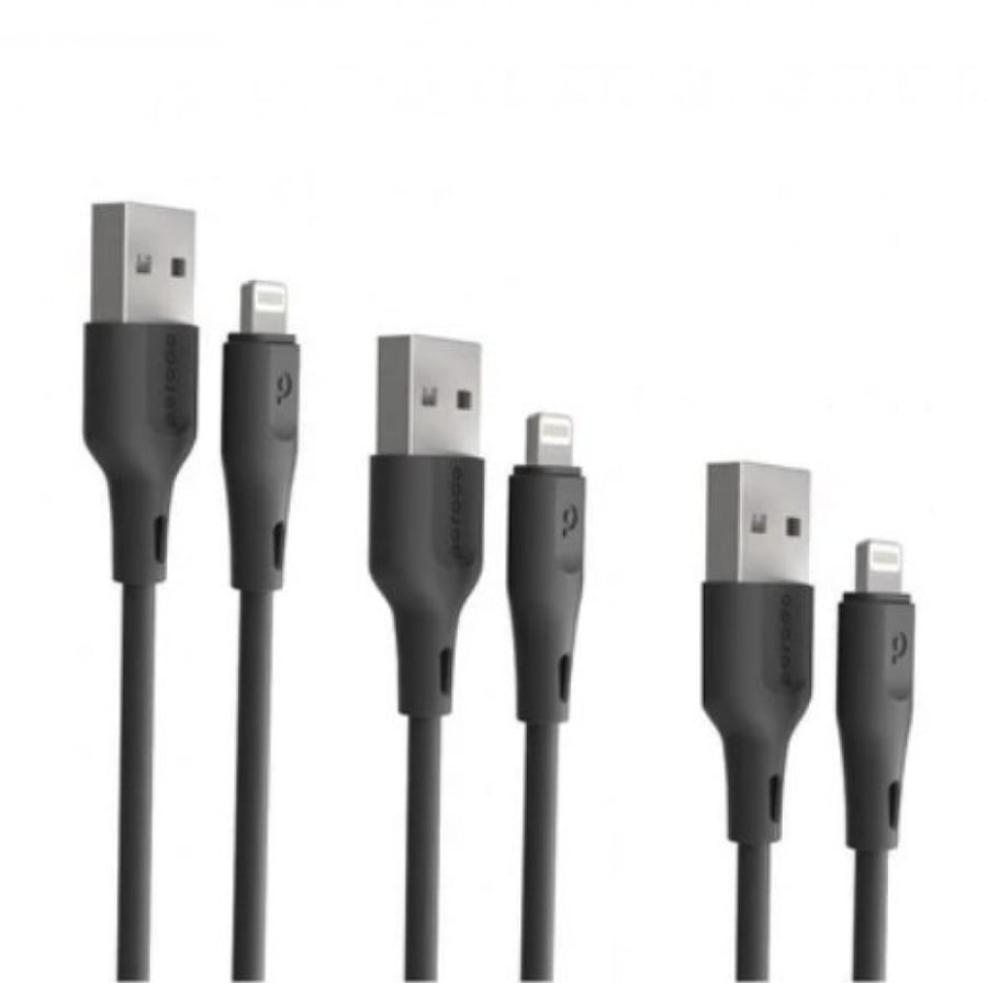 عدد3كيابل ايفون باطوال مختلفة ( 0.6m / 1.2m / 1.8m )
