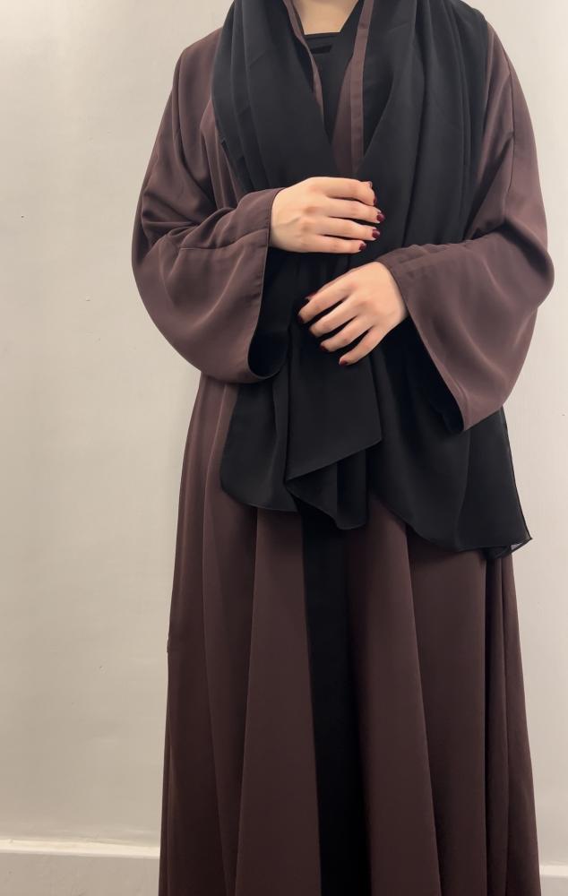 عبايه ( N22 ) دبل فيس بني
