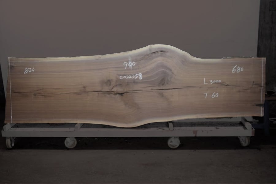 Walnut wood, American ash, length 3 meters