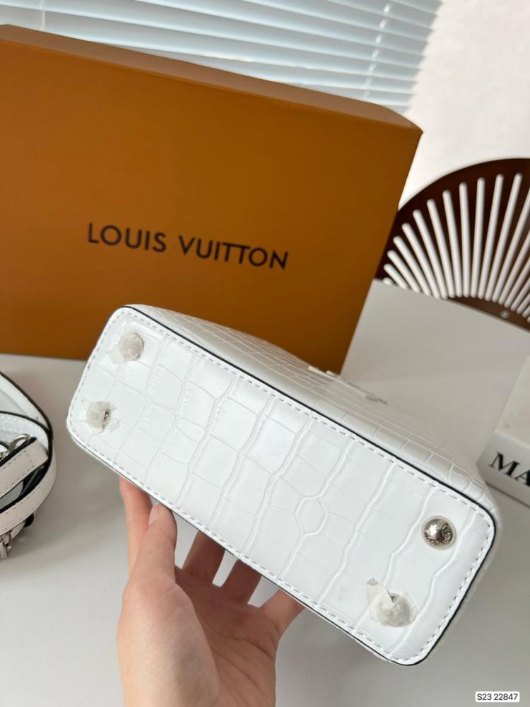 LV Capucines white