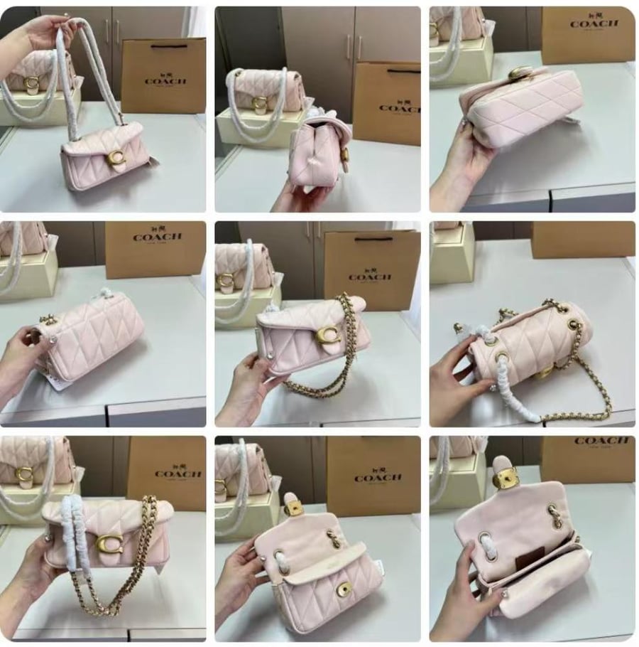 Coach baby pink tabby
