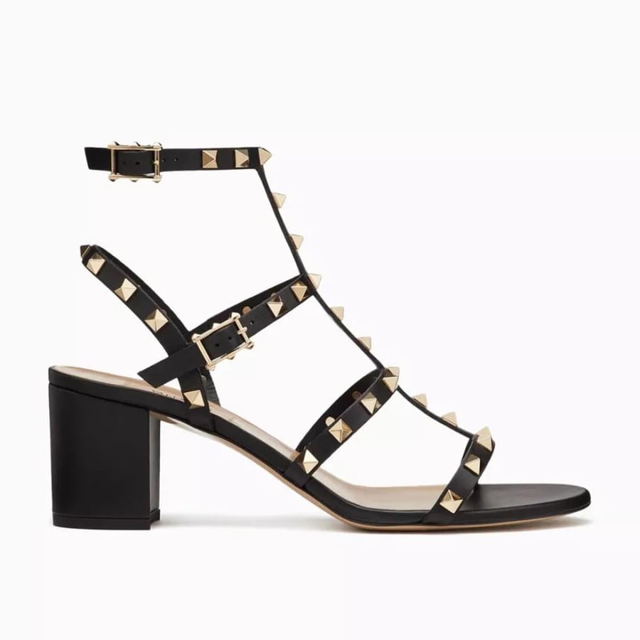 Valentino Rockstud 60 Sandals in Calfskin