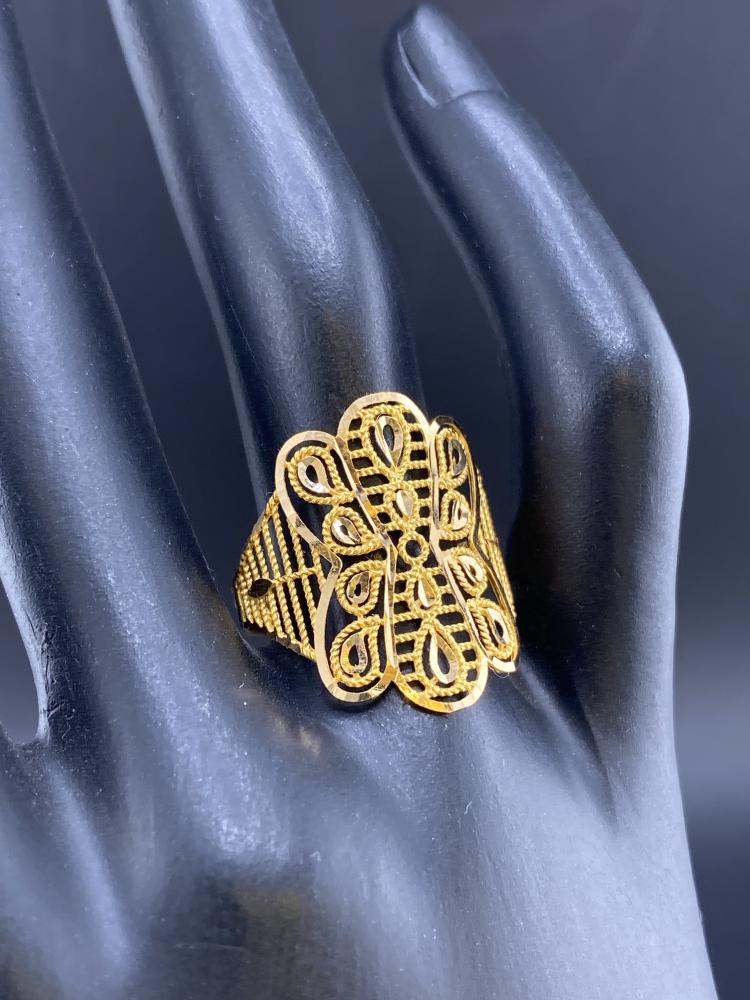خاتم ذهب عيار 21