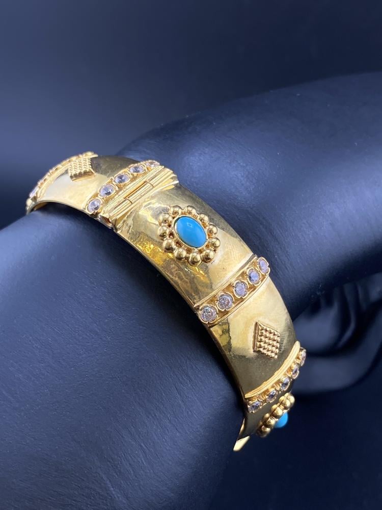 اسوارة ذهب عريضه عيار 21 تصميم عصري وزن 26.33 جرام
