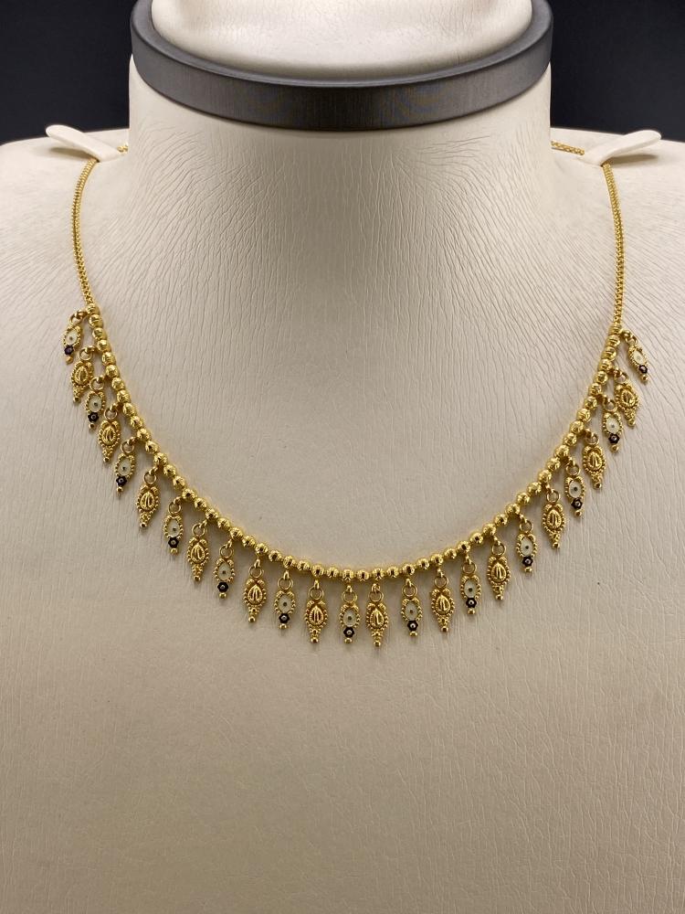 ارقي سلسال ذهب عيار 21 بتصميم كور وزن 13.93 جرام