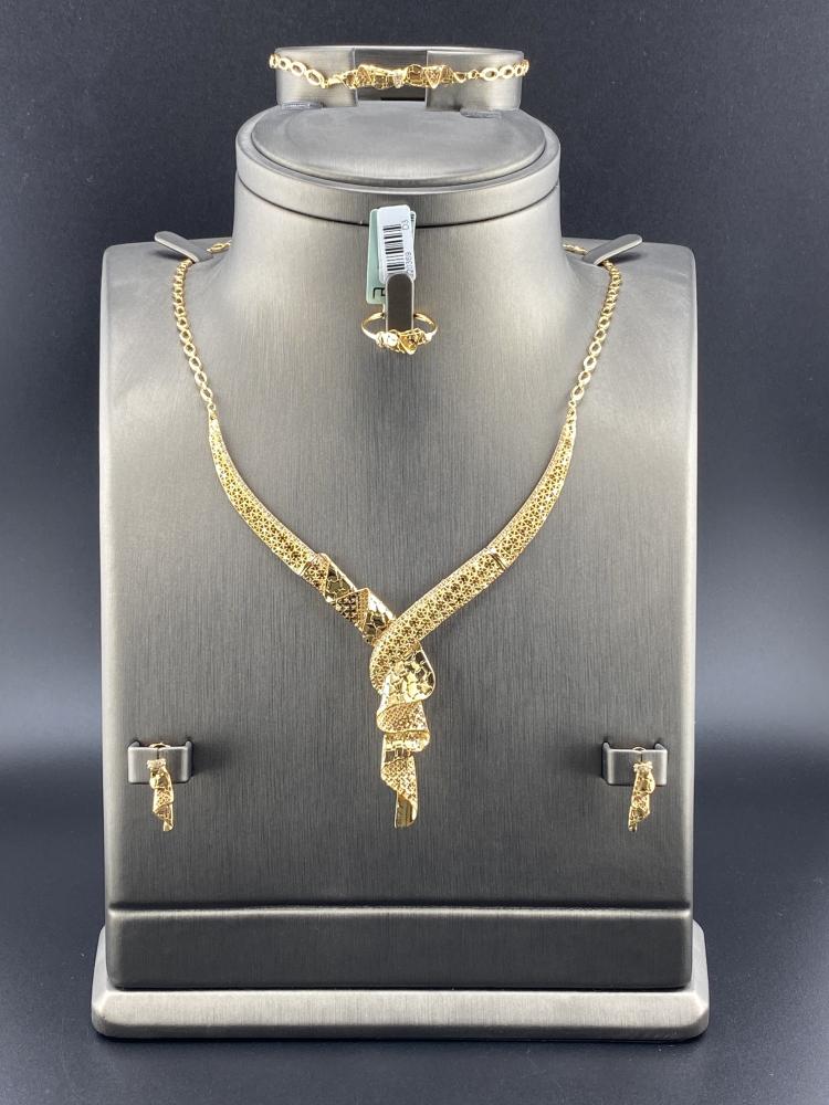 طقم ذهب عيار 21