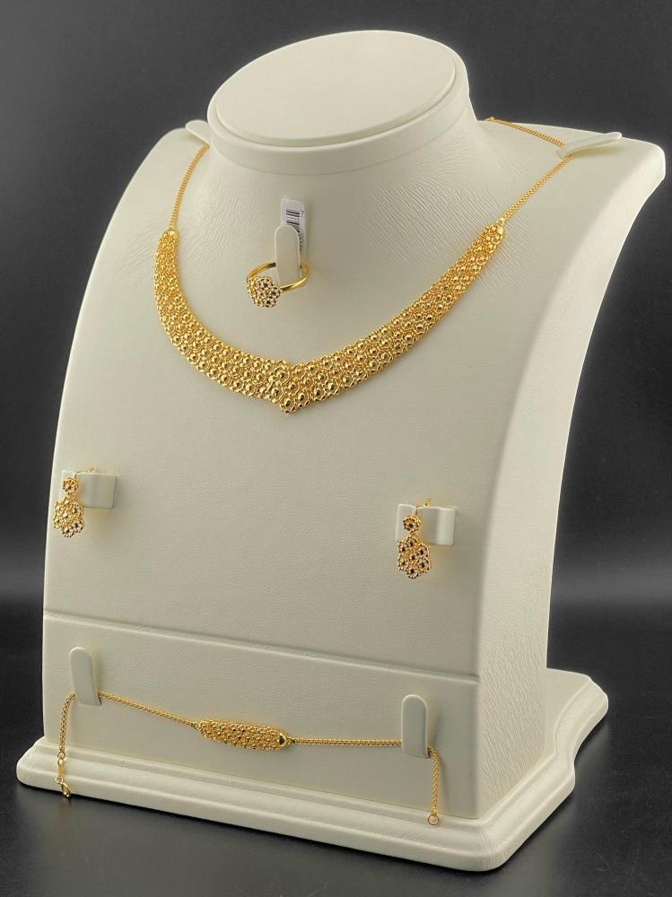 طقم ذهب عيار 21