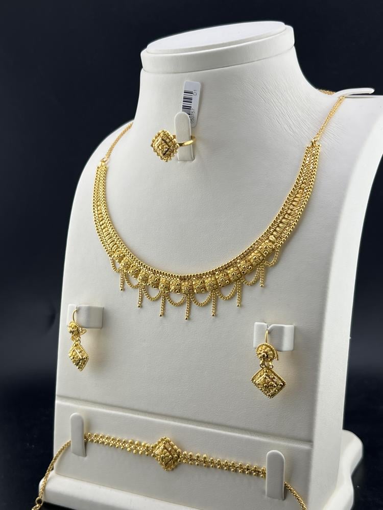 ارقي شبكة ذهب عيار 21 بتصميم جذاب وزن 35.69 جرام