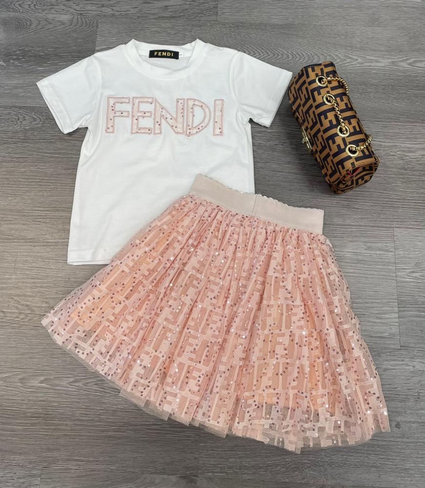 Girls' dress in Fendi