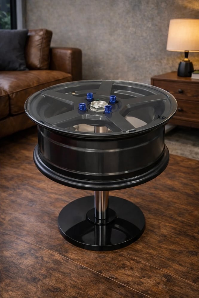 تحويل جنط سيارتك إلى طاولة – Turn Your Wheel Rim Into a Table