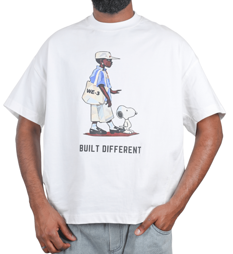 تيشيرت BUILT DIFFERENT ( WHITE )