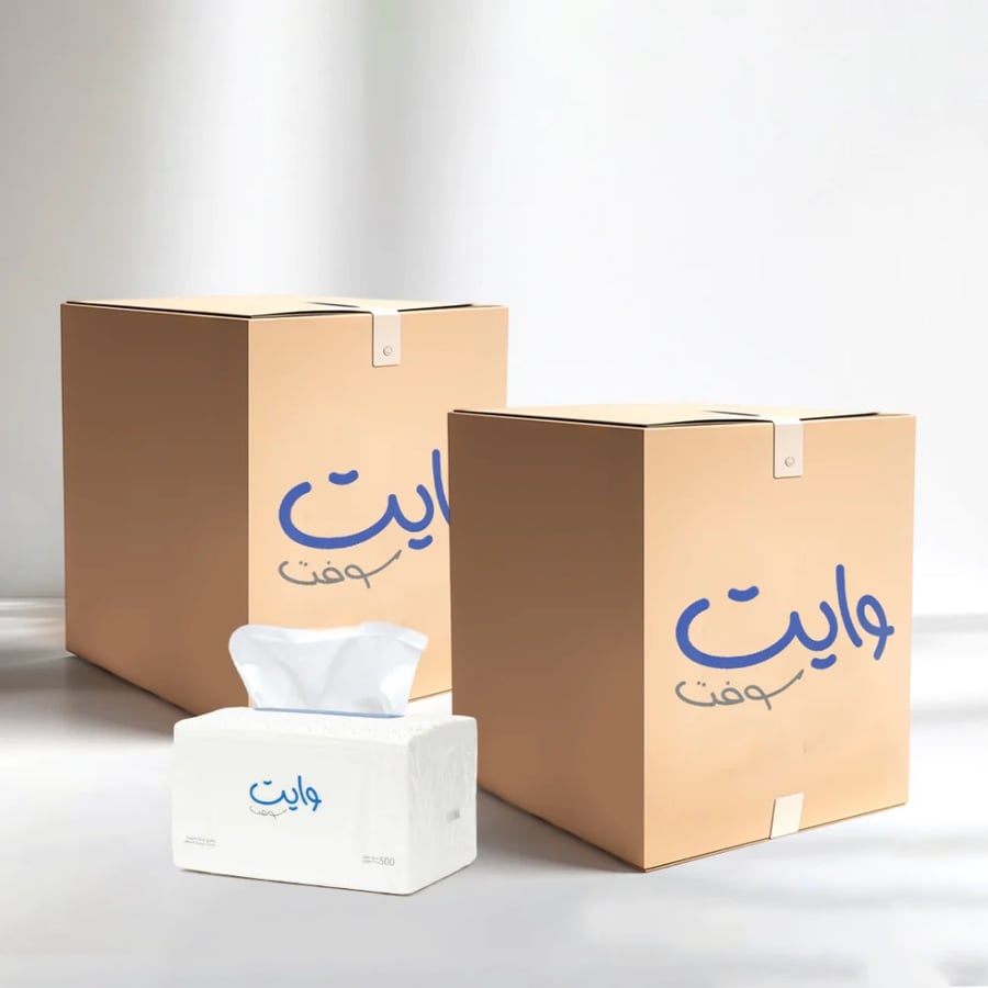 بكج 8 شدات مناديل وايت سوفت 5 طبقات حجم وسط