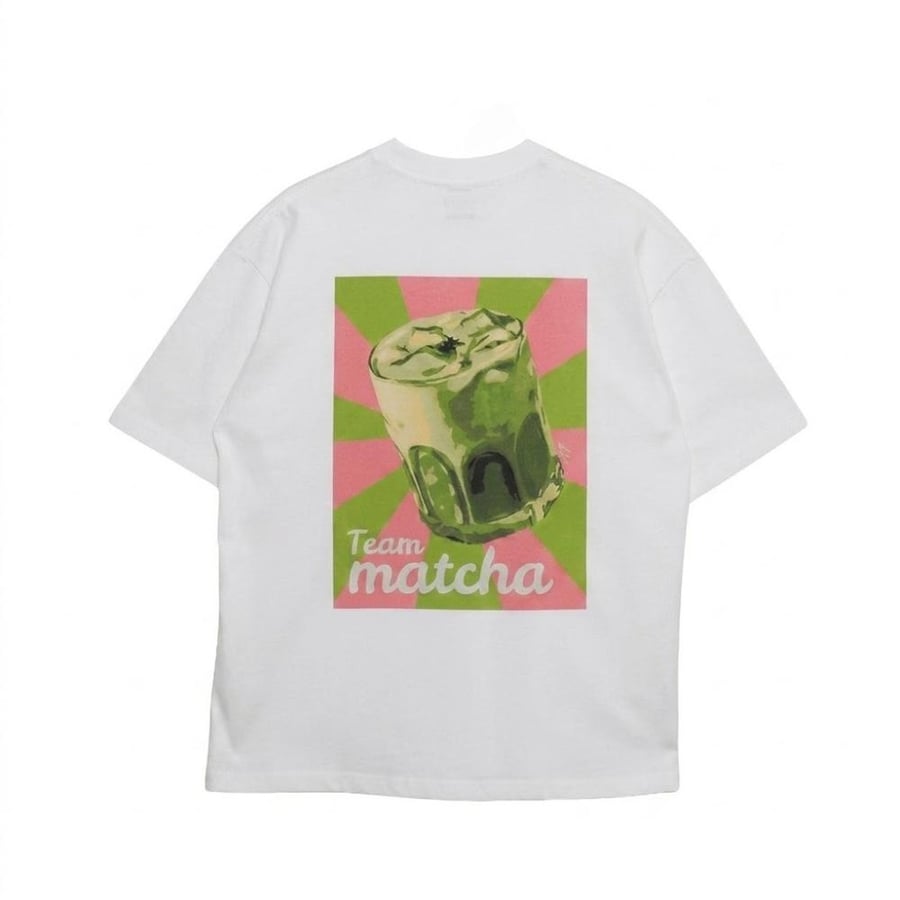 تيشيرت لمحبين ال MATCHA باللون الأبيض من HANGER