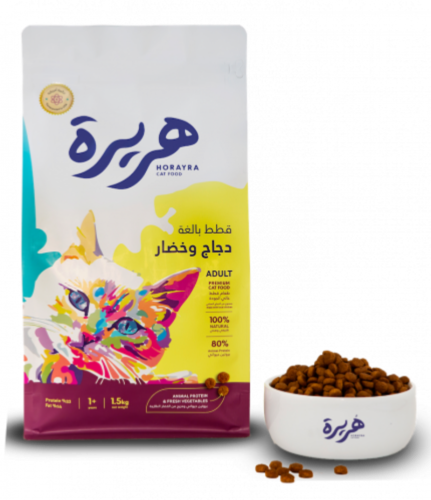 طعام جاف من هريرة للقطط البالغة 1.5kg
