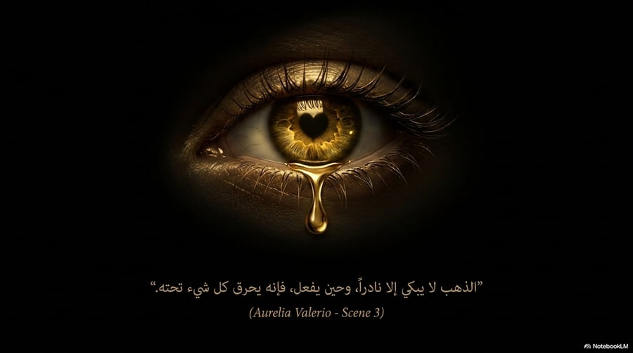سيناريو انعكاس الثراء: دموع من ماس وذهب A scenario of wealth reversal: Tears of diamonds and gold