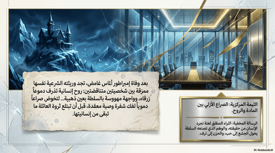سيناريو انعكاس الثراء: دموع من ماس وذهب A scenario of wealth reversal: Tears of diamonds and gold