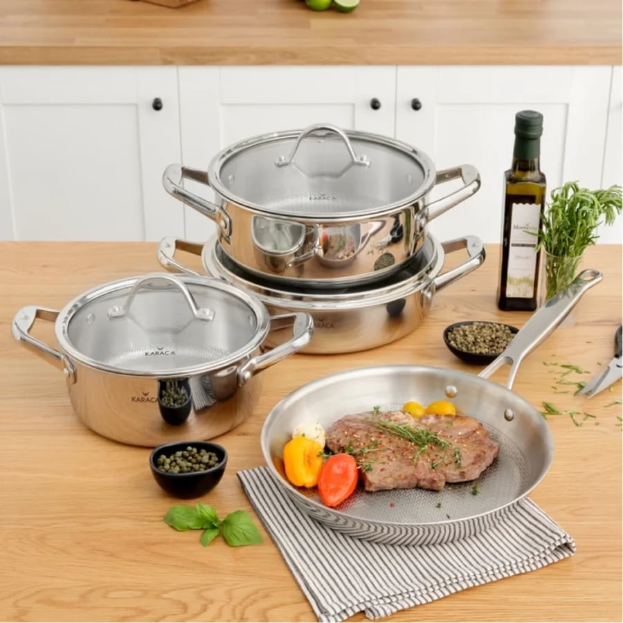 طقم قدور  ستانلس ستيل Powersteel