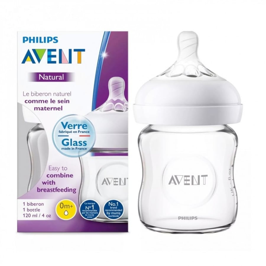 AVENT Natural Glass Newborn Feeding Bottle