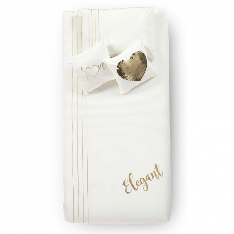 طقم مفارش أطفال Elegant White