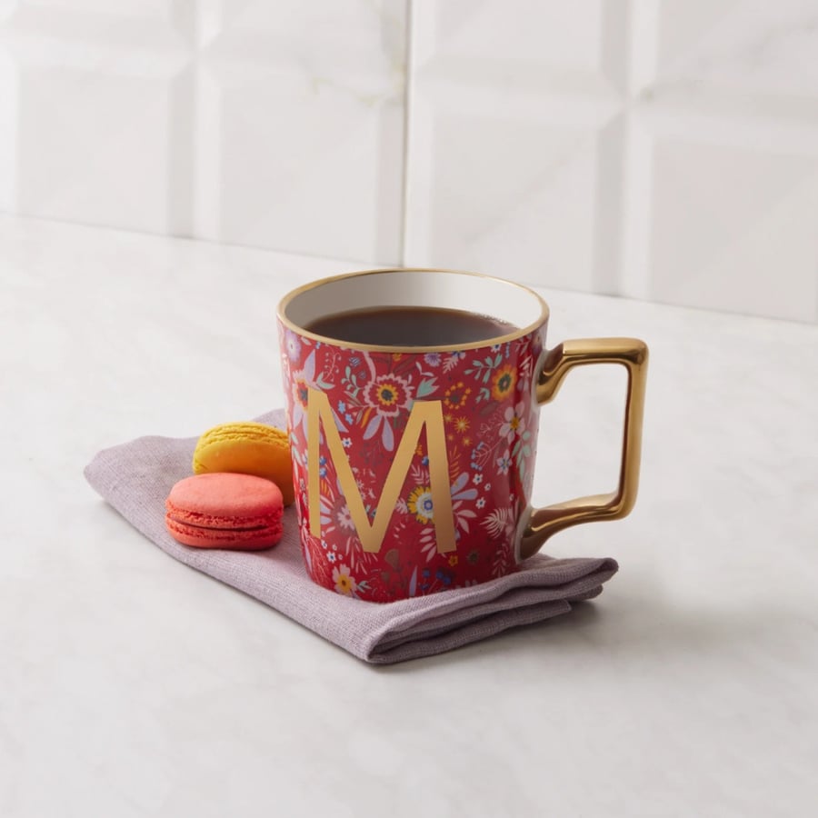 Flower M Ceramic Mug