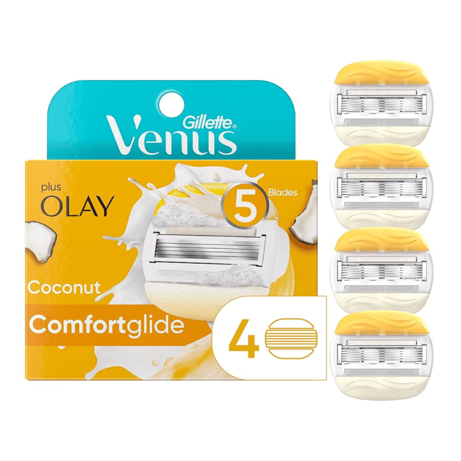 شفرات للتبديل حلاقة نسائية بإضافة اولاي المرطب بخلاصة جوز الهند Gillette Venus
