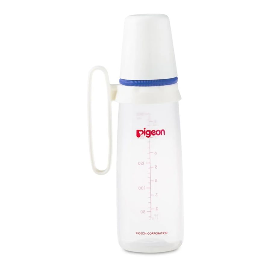 رضاعة بلاستيك 240 مل بمقبض Pigeon