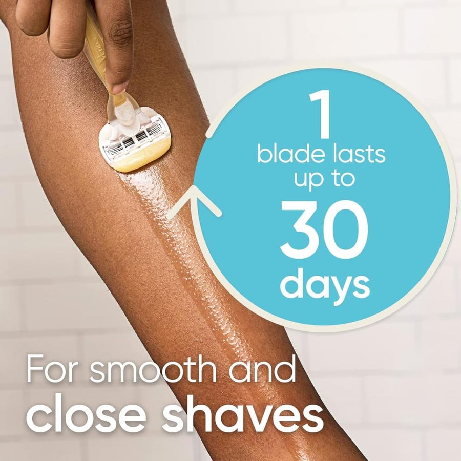 شفرات للتبديل حلاقة نسائية بإضافة اولاي المرطب بخلاصة جوز الهند Gillette Venus