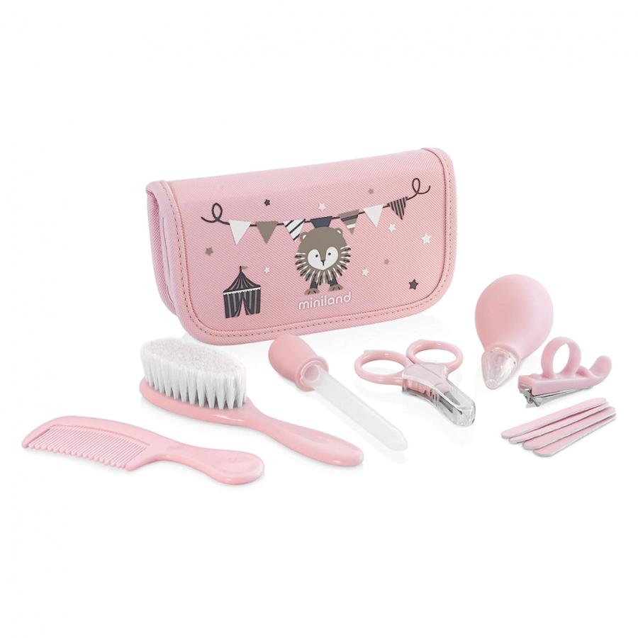 Miniland Baby Care Set Pink