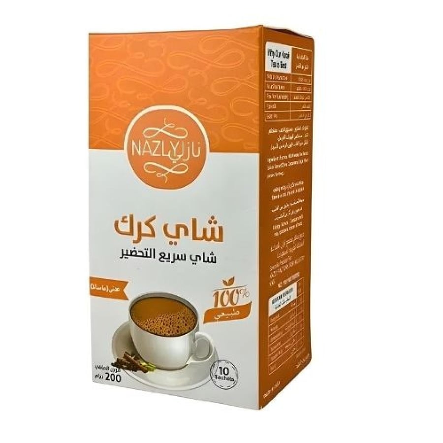 شاي كرك عدني ماسالا 10 اظرف من نازلي شاي المذاق الاصلي للكرك العدني