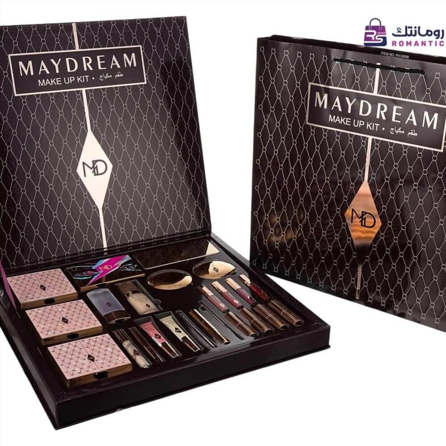 باليت مكياج عنابي من MAYDREAM بدرجات دافئة فخمة من رومانتك شوب بالرياض