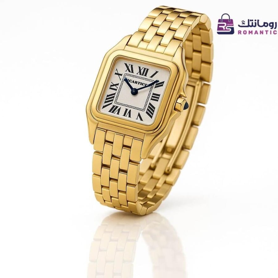 ساعة كارتير بانثر ذهبية نسائية Gold Shine من رومانتك شوب بالرياض