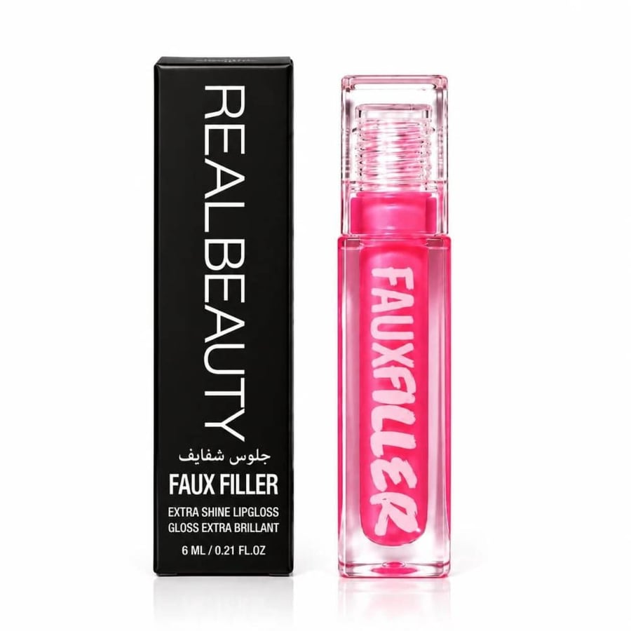 قلوس شفايف ريل بيوتي Faux Filler ملمع شفاه لامع رومانتك شوب