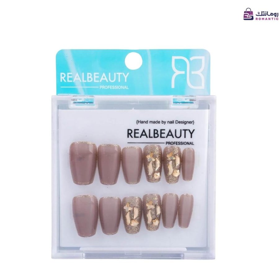 أظافر ريل بيوتي Real Beauty ترند نيود 12 حبة رومانتك شوب الرياض سعودية