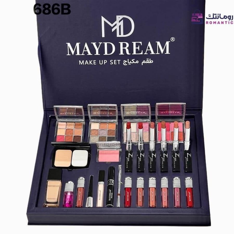 طقم مكياج MAYDREAM PH-686B باللون الكحلي الفاخر يضم مجموعة متكاملة
