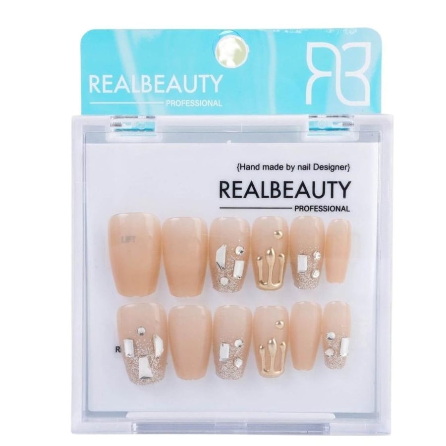 أظافر ريل بيوتي Real Beauty ترند نيود 12 حبة