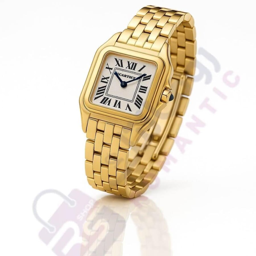 ساعة كارتير بانثر ذهبية نسائية Gold Shine من رومانتك شوب توصيل سريع