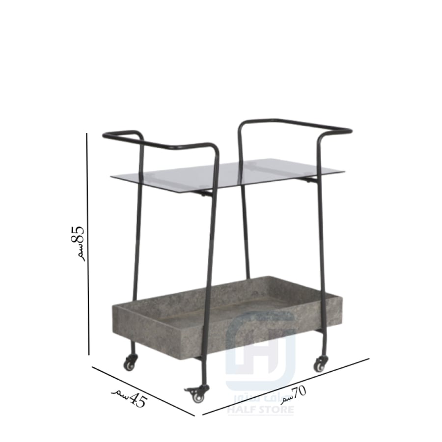 Car presentation glass with wheels iron structure 2-door number ZT-Z