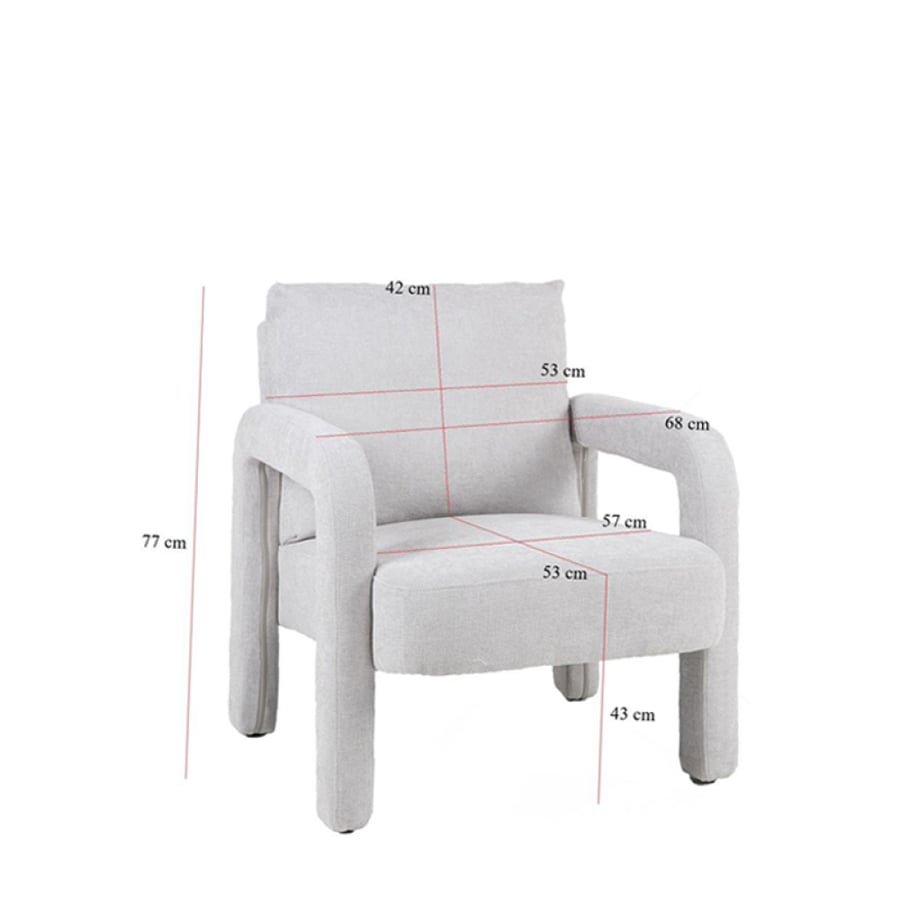 Single chair light fabric number VC-200